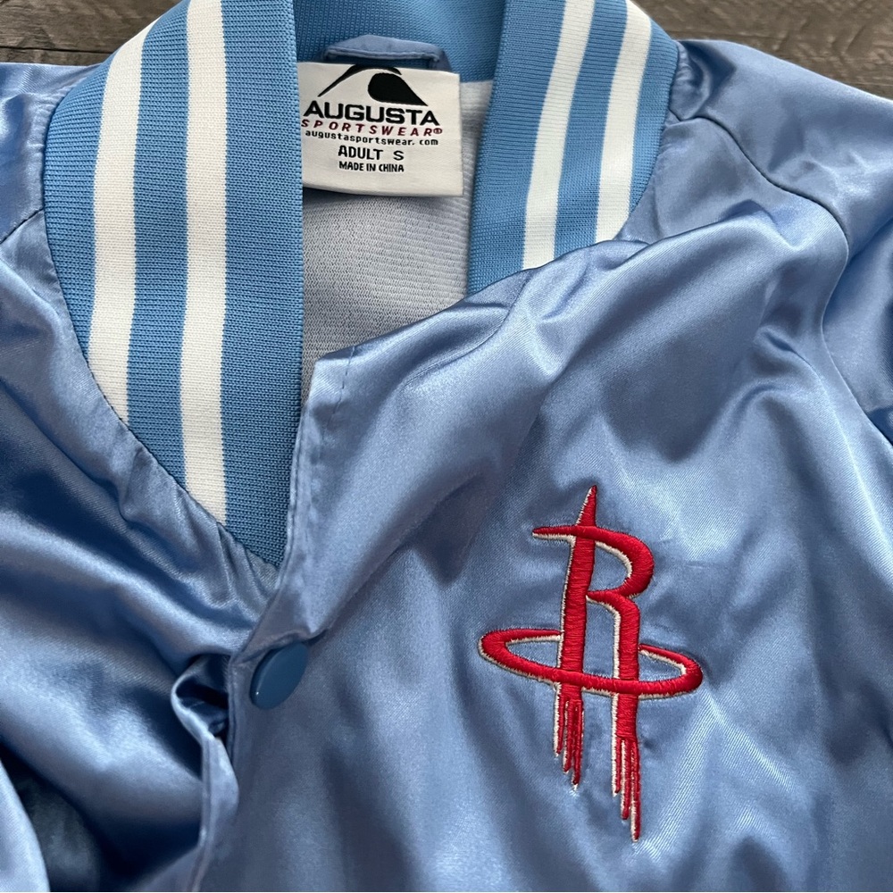Houston Rockets Ladies City Blue Bomber Jacket